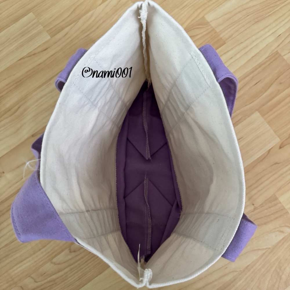 Viral Trader Joe’s Limited Edition Pastel Lavender Mini Canvas Tote - Picture 3 of 3